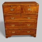 Victorian camphor wood military chest