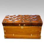 Victorian camphor wood ottoman