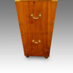 Victorian camphorwood brass bound campaign chest - Image 4