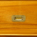 Victorian camphorwood brass bound campaign chest - Image 6