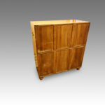 Victorian camphorwood brass bound campaign chest - Image 8