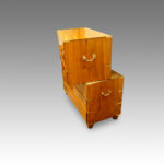 Victorian camphorwood brass bound campaign chest - Image 9