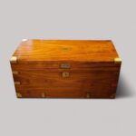 Victorian camphorwood campaign trunk