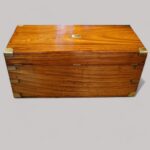 Victorian camphorwood campaign trunk - Image 4