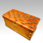 Victorian camphorwood ottoman - Image 6