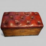 Victorian camphorwood ottoman - Image 7