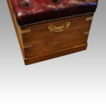 Victorian camphorwood ottoman - Image 9
