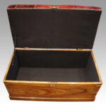 Victorian camphorwood ottoman - Image 2