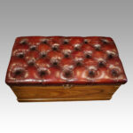 Victorian camphorwood ottoman - Image 6