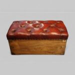 Victorian camphorwood ottoman - Image 3