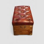 Victorian camphorwood ottoman - Image 2