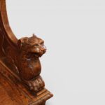 Victorian Carved Oak Settle - Image 2