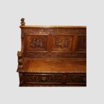 Victorian Carved Oak Settle - Image 5