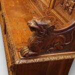 Victorian Carved Oak Settle - Image 4