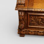 Victorian Carved Oak Settle - Image 3