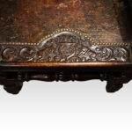 Antique carved oak throne chair - Image 6