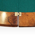 Victorian demi lune walnut card table - Image 6
