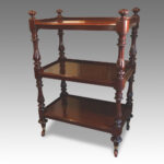 Victorian mahogany small dumb waiter