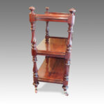 Victorian mahogany small dumb waiter - Image 2