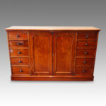 Victorian mahogany dwarf wardrobe - Image 11