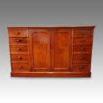 Victorian mahogany dwarf wardrobe