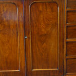 Victorian mahogany dwarf wardrobe - Image 7