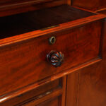 Victorian mahogany dwarf wardrobe - Image 6