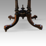 Victorian ebonised card table - Image 8