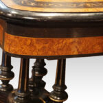 Victorian ebonised card table - Image 10