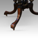 Victorian ebonised card table - Image 6