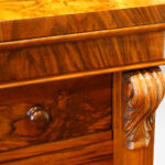 Victorian Wellington chest in walnut - Image 10
