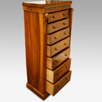 Victorian Wellington chest in walnut - Image 9