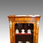 Victorian floral inlaid pier cabinet - Image 8
