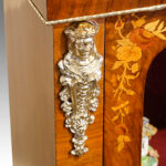 Victorian floral inlaid pier cabinet - Image 6