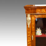 Victorian floral inlaid pier cabinet - Image 5