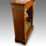 Victorian floral inlaid pier cabinet - Image 4