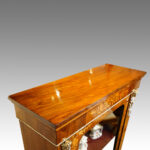 Victorian floral inlaid pier cabinet - Image 2