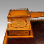 Victorian inlaid Satinwood desk - Image 5