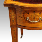 Victorian inlaid Satinwood desk - Image 7