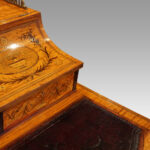 Victorian inlaid Satinwood desk - Image 9