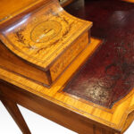 Victorian inlaid Satinwood desk - Image 10