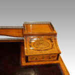 Victorian inlaid Satinwood desk - Image 16