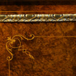 Victorian inlaid burr walnut credenza - Image 8