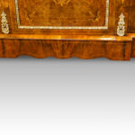 Victorian inlaid burr walnut credenza - Image 5