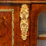 Victorian inlaid burr walnut credenza - Image 15