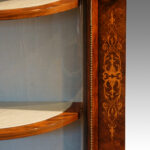 Victorian inlaid burr walnut credenza - Image 13