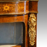 Victorian inlaid burr walnut credenza - Image 12