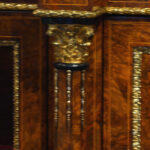 Magnificent Victorian inlaid burr walnut straight front credenza Now Sold - Image 4