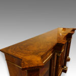 Magnificent Victorian inlaid burr walnut straight front credenza Now Sold - Image 6