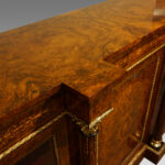 Magnificent Victorian inlaid burr walnut straight front credenza Now Sold - Image 7